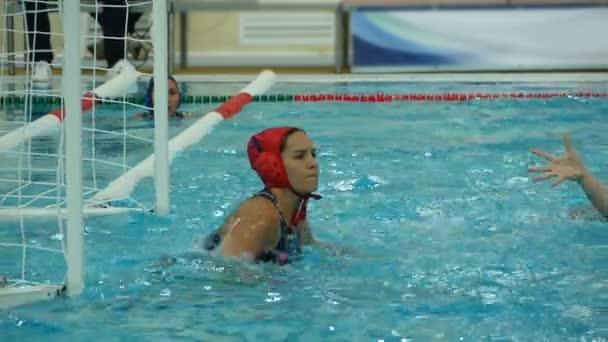 San Petersburgo Rusia Mayo 2018 Waterpolo Liga Mundial Equipo Nacional — Vídeos de Stock