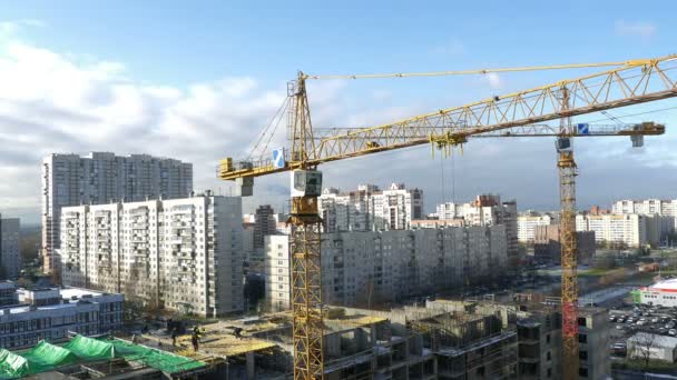 San Petersburgo Rusia Octubre 2019 Construcción Edificios San Petersburgo Time — Vídeo de stock