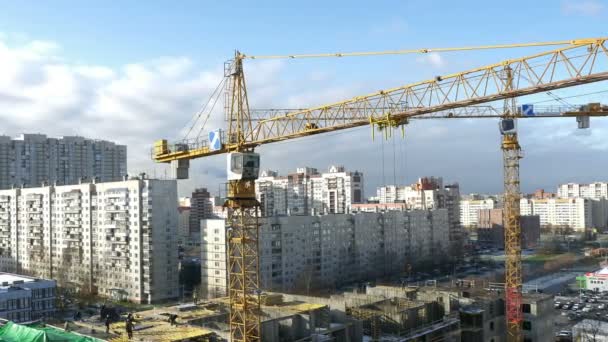 Szentpétervár Oroszország 2019 Október Épületépítés Szentpéterváron Panoráma Időeltolódás Felülnézet — Stock videók
