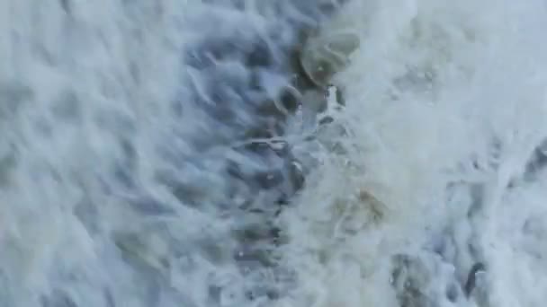 Turbulentie Draaikolk Van Waterstroom Abstracte Achtergrond — Stockvideo