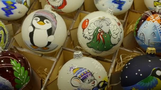 빈티지 성탄절 가까이 카메라 — 비디오