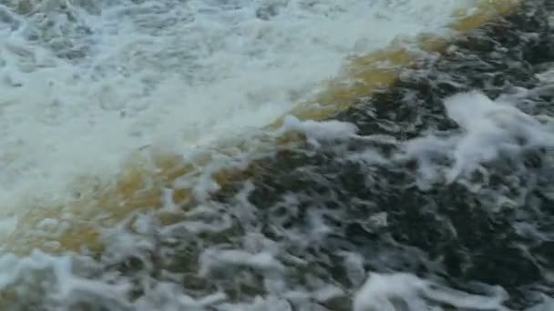 Wasserfall Staudamm Zeitlupe — Stockvideo