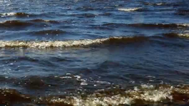 Olas Mar Azul Vacaciones Verano — Vídeo de stock