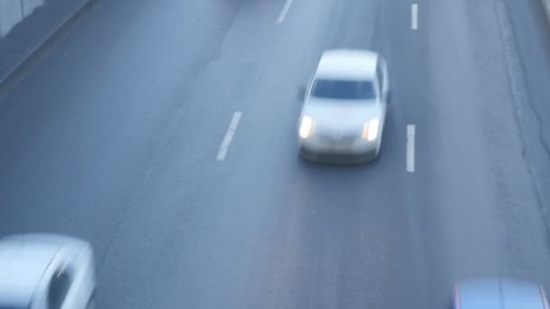 上からの高速道路フロントビュー Blurred Motion — ストック動画