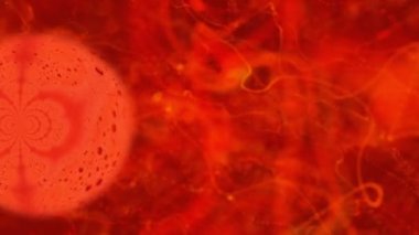 Coronavirus, mutasyon COVID 19, soyut arka plan, animasyon