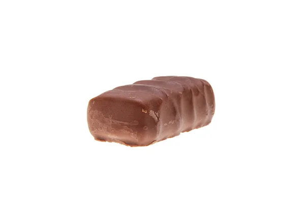 Çikolatalı Şeker Beyaz Arka Plan Metin Için Boşluk — Stok fotoğraf