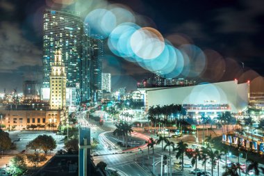 Bokeh 'li gece şehri