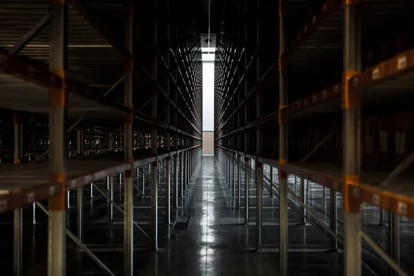 empty high rise storage hall