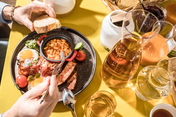 роскошный свежий завтрак
