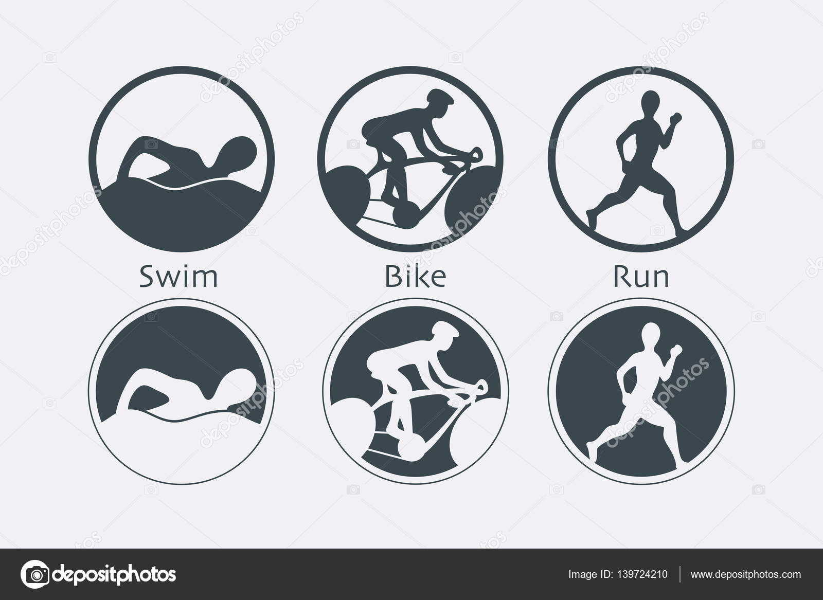 swimming running and cycling