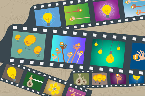 Crowdfunding and Business Investing concept.