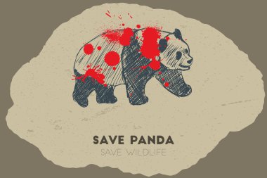 Panda kaydedin. Yaban hayatı kurtarmak.