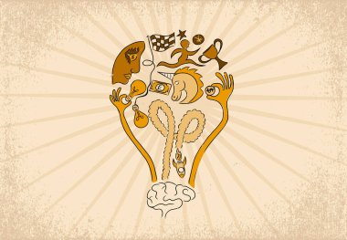 İş başlangıç fikri ve Crowdfunding kavramı.