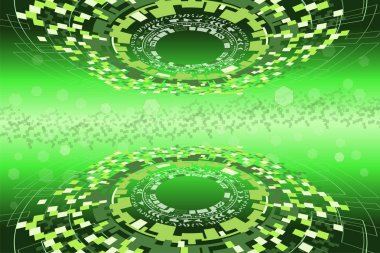 Fütüristik yüksek teknoloji ve veri kavramı.