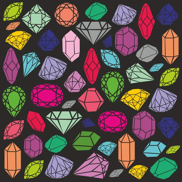 Красочные бриллианты — стоковый вектор