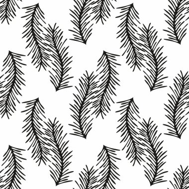 Stilize dal. Sorunsuz vektör arka plan