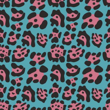 Leopar desen. Dekoratif vektör arka plan