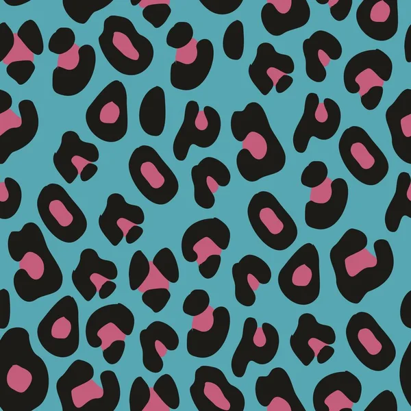 Patrón de leopardo. Fondo vectorial decorativo — Vector de stock