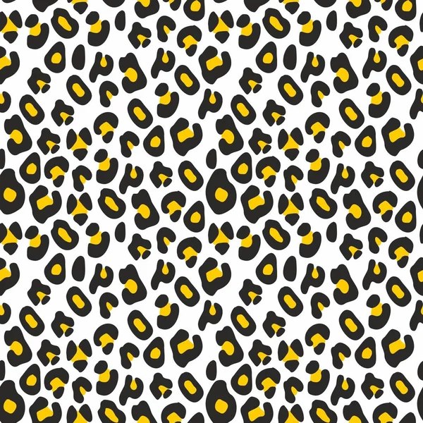Patrón de leopardo. Fondo vectorial decorativo — Vector de stock