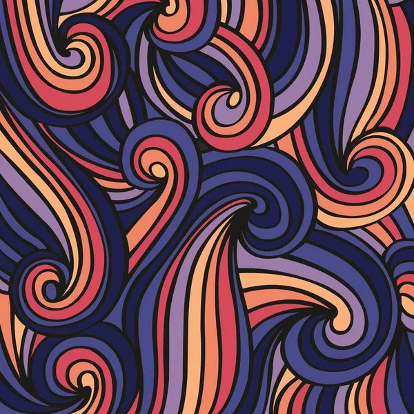 Abstraktní pozadí s jemné barevné vlny — Stockový vektor
