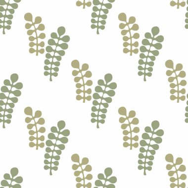 vektör stilize dal ile seamless modeli