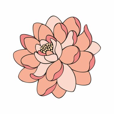 Güzel çiçek. Vektör çizim tasarım için