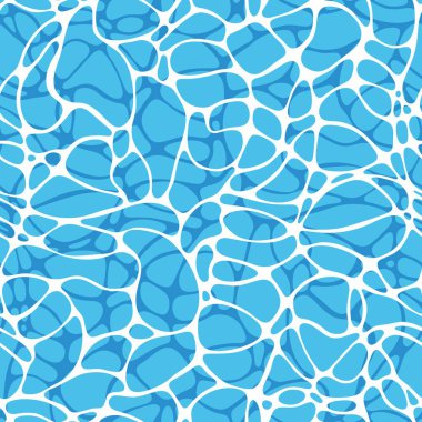 Su yüzeyine. Vektör Dikişsiz desen tasarım ve dekorasyon için
