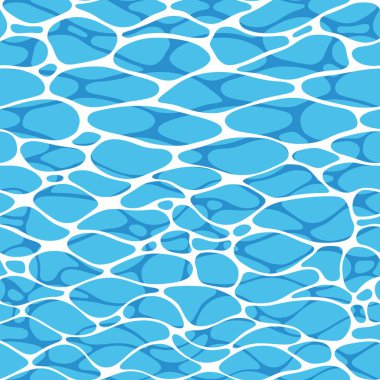 Su yüzeyine. Vektör Dikişsiz desen tasarım ve dekorasyon için