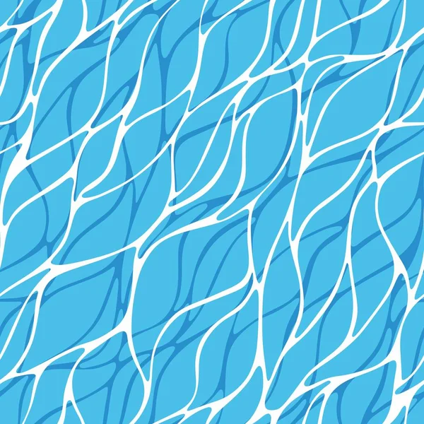 Oppervlak van water. De naadloze patroon vector voor design en decoratie — Stockvector
