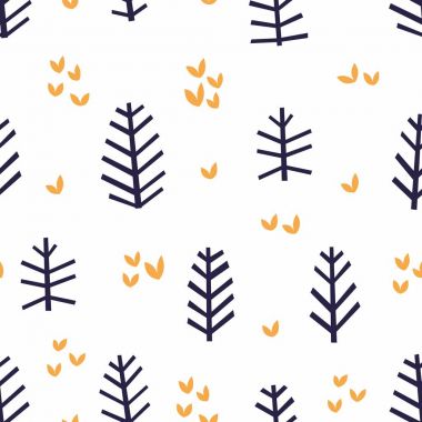 Beyaz bir arka plan üzerinde stilize dal ile soyut desen. Tasarım için dekoratif arka plan