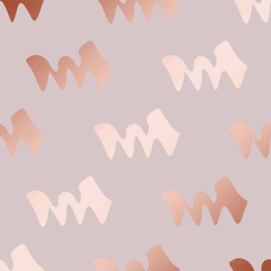 Gül altın. Soyut öğeler ile dekoratif vektör desen