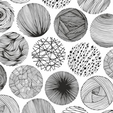 Daireler ile vektör soyut desen