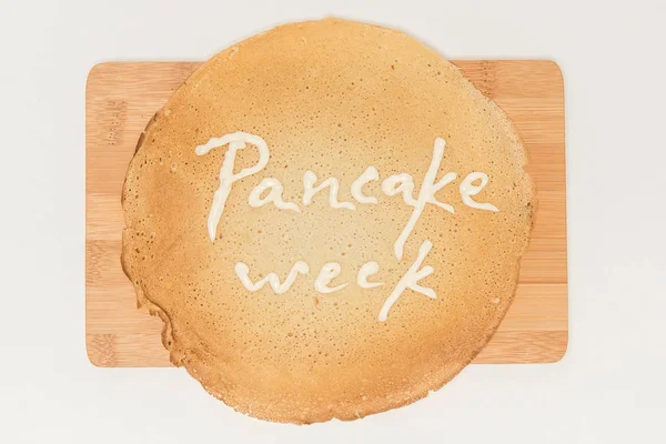 Buttercakes traditional for Russian pancake week — Stock Photo, Image