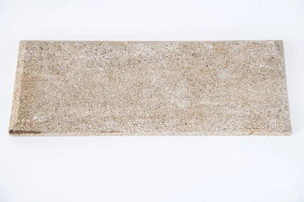 Stone isolera på vit bakgrund, urklippsbana — Stockfoto