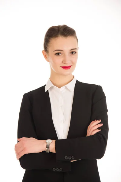 Retrato de uma jovem mulher de negócios. — Fotografia de Stock