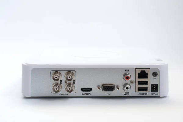Roteador genérico de dispositivo de rede de Internet isolado sobre o fundo branco — Fotografia de Stock