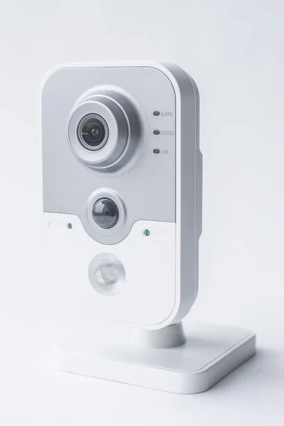Surveillance camera isolated on white background, with clipping paths — Stock Photo, Image
