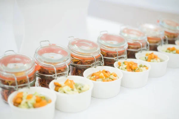 Coffee break prepare for serve guests attending seminar during break time in meeting room — Stock Photo, Image