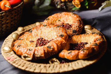 Şef s özel hizmet masada restoranda sunulan