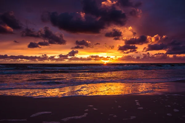 Sunset over the Baltic sea. — Stock Photo, Image