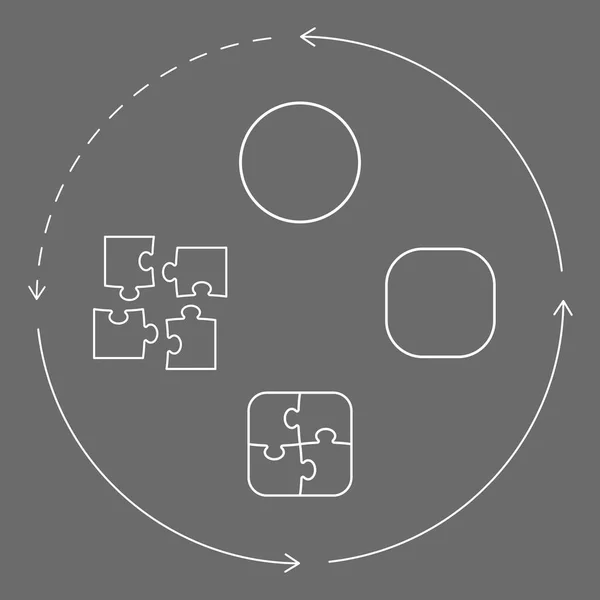 Problemlösungskonzept — Stockvektor