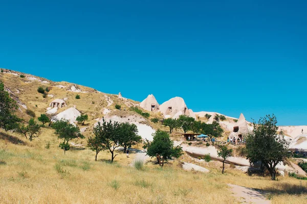 Uchisar castle ancient village in Cappadocia, Turkey — Stock Photo, Image