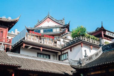 Şehir Tanrı'nın tapınağı Chenghuang Miao Shanghai, Çin