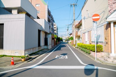 Japon modern ev Fukuoka, Japonya'nın sokak