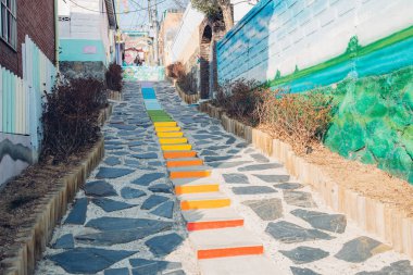 Incheon, Kore renkli merdiven