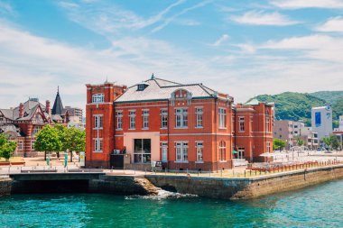 Moji gümrük ve deniz Mojiko retro Town, Japonya