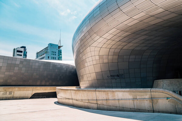 DDP Dongdaemun Design Plaza, modern architecture in Korea