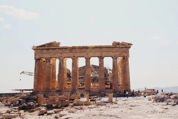 Αρχαία ερείπια Ακρόπολης στην Αθήνα, Ελλάδα — Φωτογραφία Αρχείου