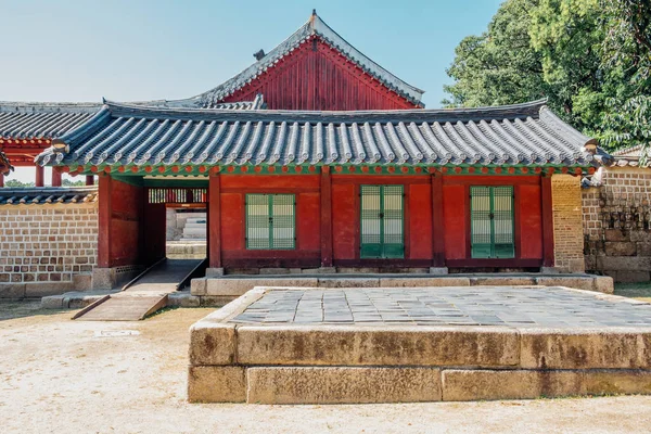 Tradiční architektura v Jongmyo v Soulu, Korea — Stock fotografie