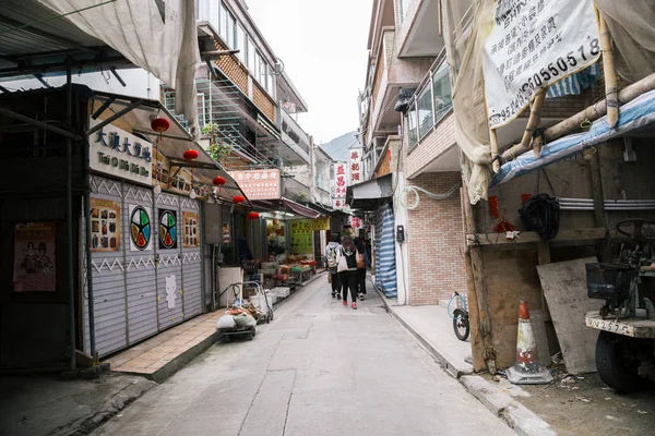 Asiatisk traditionell marknad i Tai o fiskeläge, Hongkong — Stockfoto